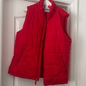 Amazon Essentials Red Puffer Vest